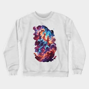 Cosmic Ballet: Nebula's Elegance in Pillars of Creation - cosmic Crewneck Sweatshirt